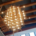 luxury large size ceiling lighting modern crystal banquet hall hotel gold chandelier